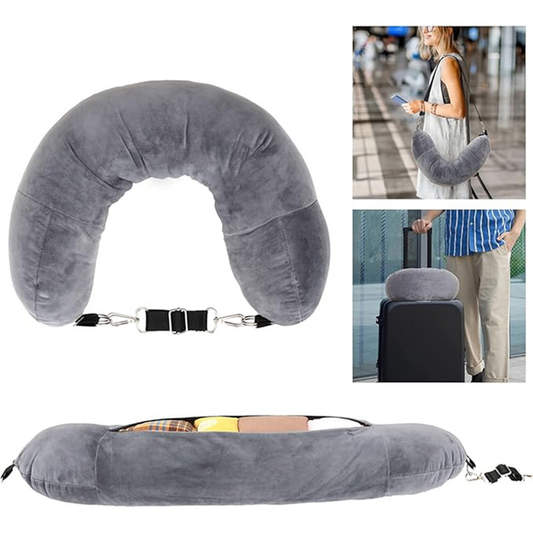 Multifunctional U-shaped neck pillow